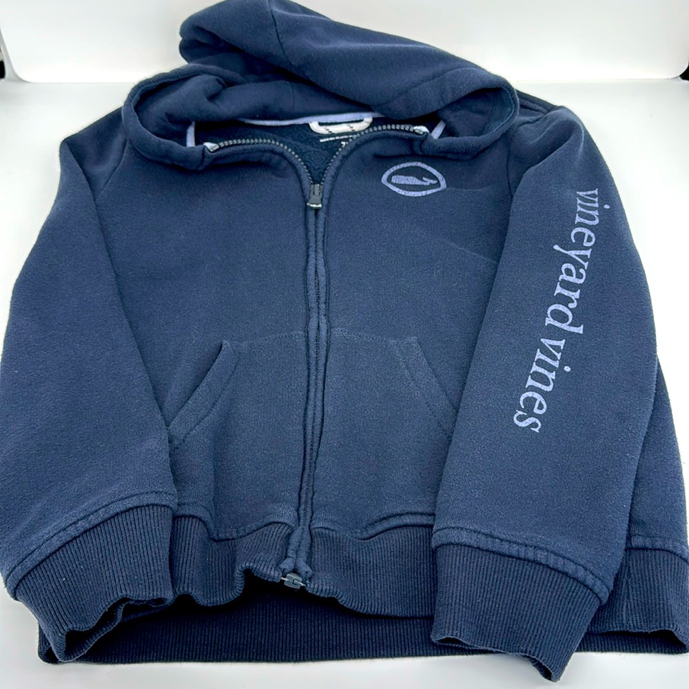 Kids Vineyard Vines Sweatshirt Hoodie - navy - size 7